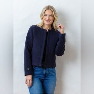 Dudley Stephens Dark Blue Fleece Jacket